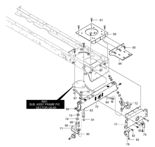 Frame Assembly (Part 2) Diagram and Parts List for 42581X50D 2001 Briggs and Stratton Lawn Tractor